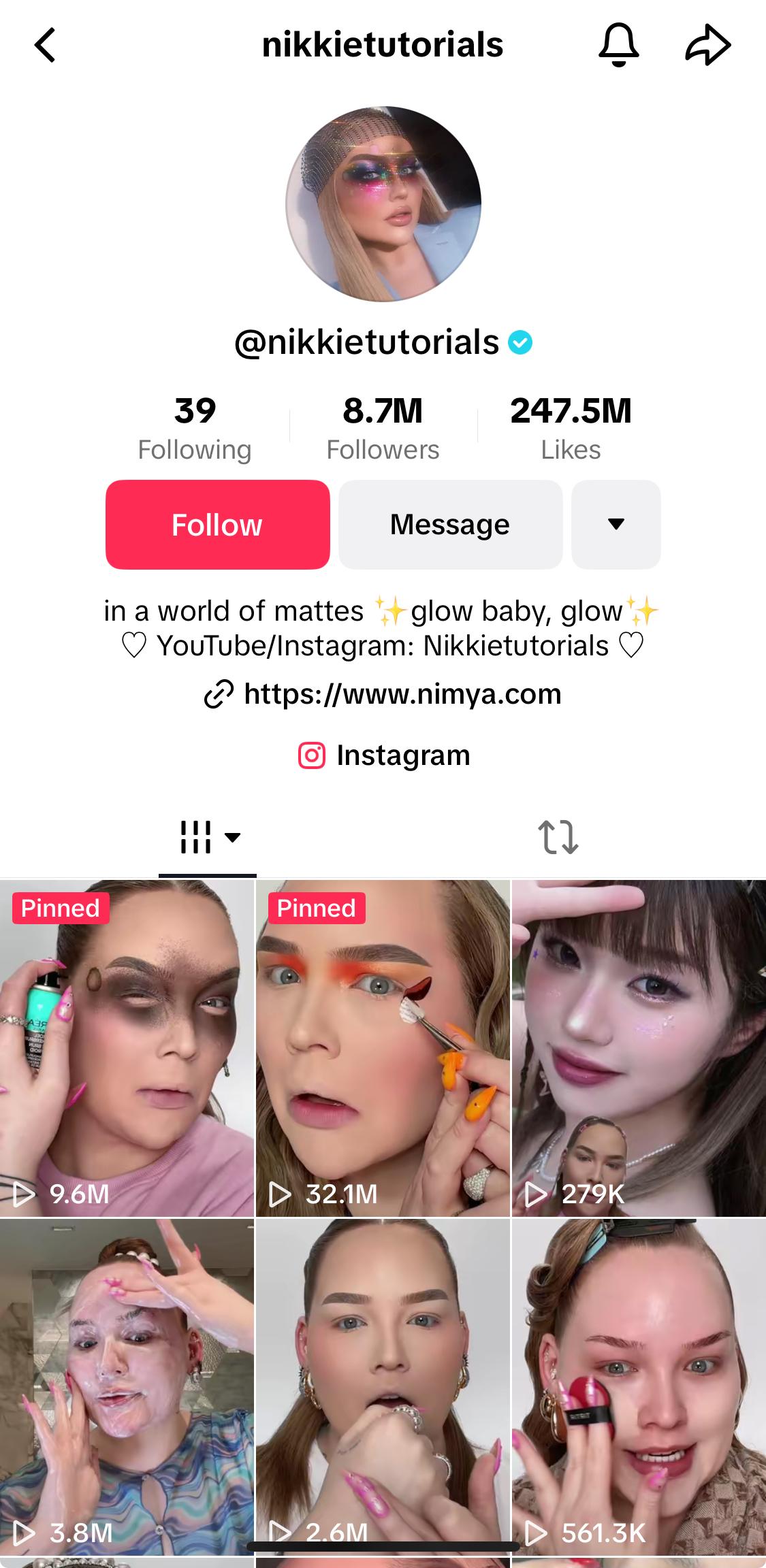 NikkieTutorial 的 TikTok 个人资料。