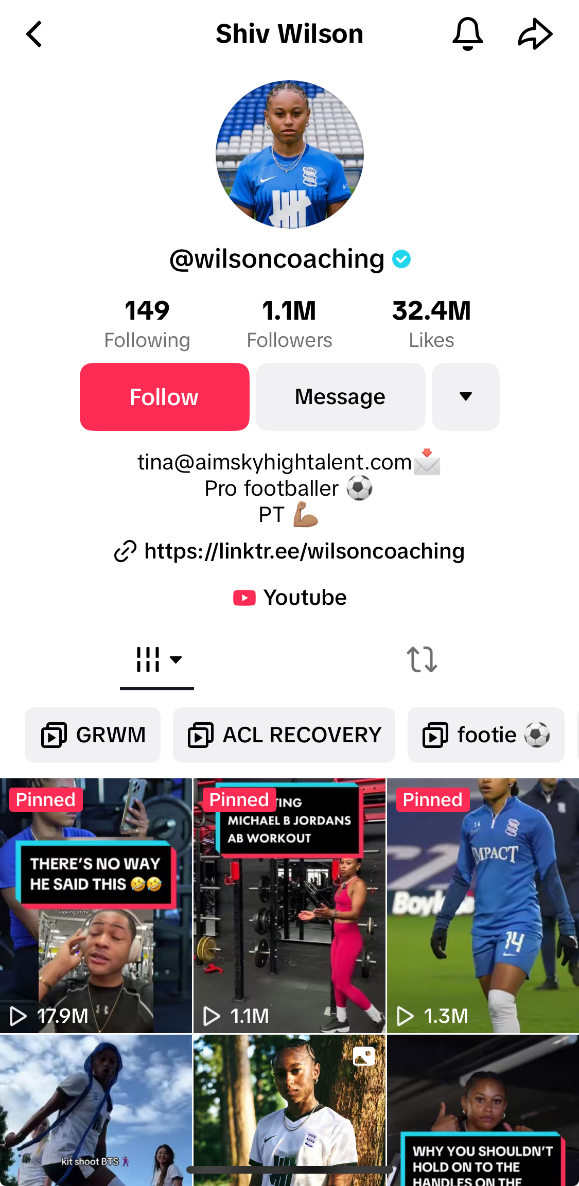 Shiv Wilson 的 TikTok 个人资料。